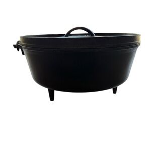 Premium Black Cast Iron Dutch Oven with Lid